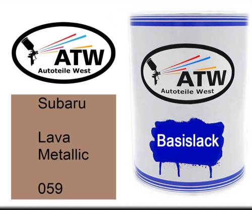 Subaru, Lava Metallic, 059: 500ml Lackdose, von ATW Autoteile West.